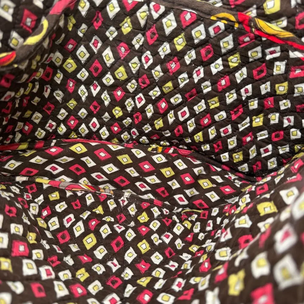 Vera Bradley Puccini Print Floral Laptop Crossbody Messenger Bag